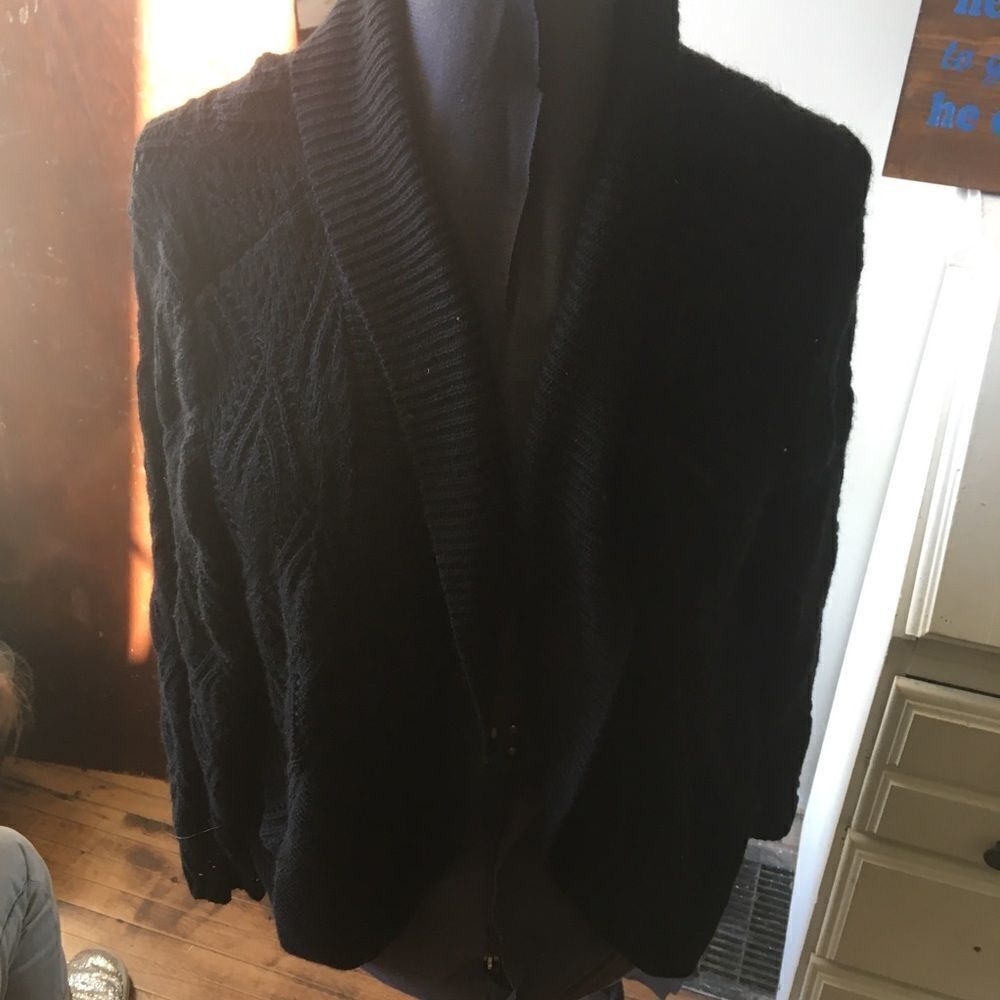 CJ Banks shell stitch lightweight cardigan
